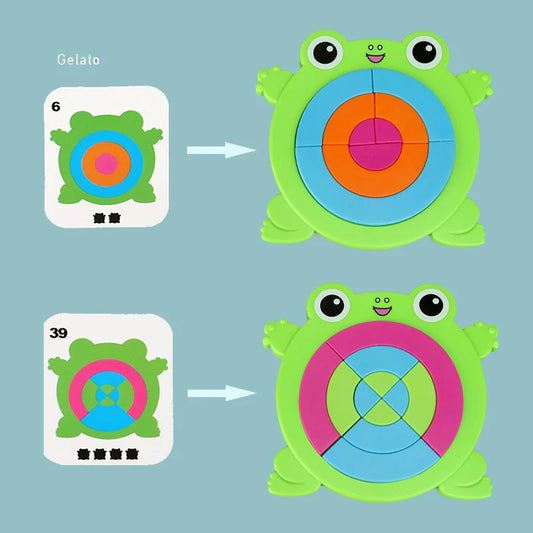 Montessori Fun Frog Puzzle Toy: Hopping into Educational Play
