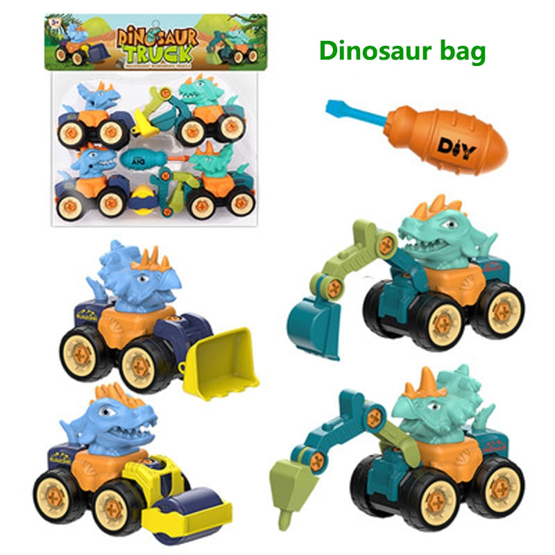 Truck Excavator Bulldozer Screw Tool Car - Montessori Vision