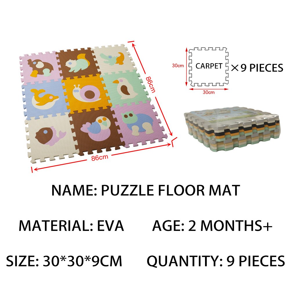 Foam Animal Puzzle Learning Floor Mat - Montessori Vision