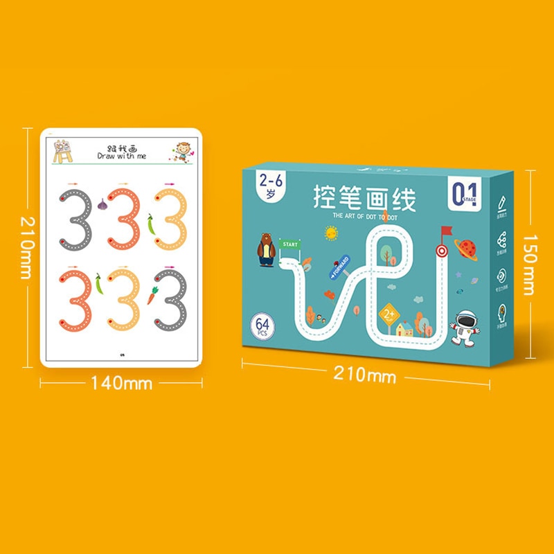 Children's Pen Control Training Set - Montessori Vision