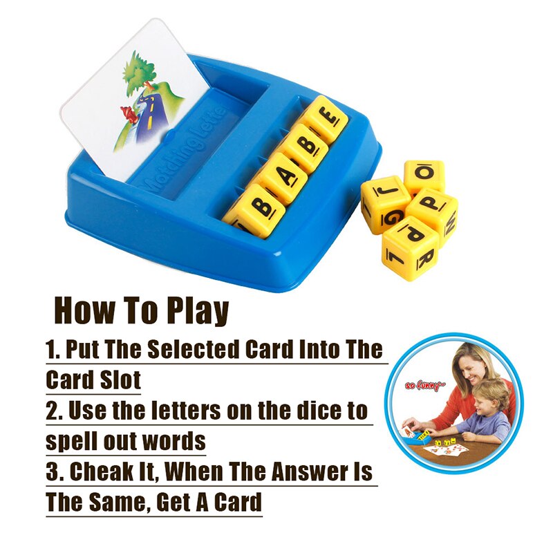 Kids Matching Letter Games Educational Toys - Montessori Vision