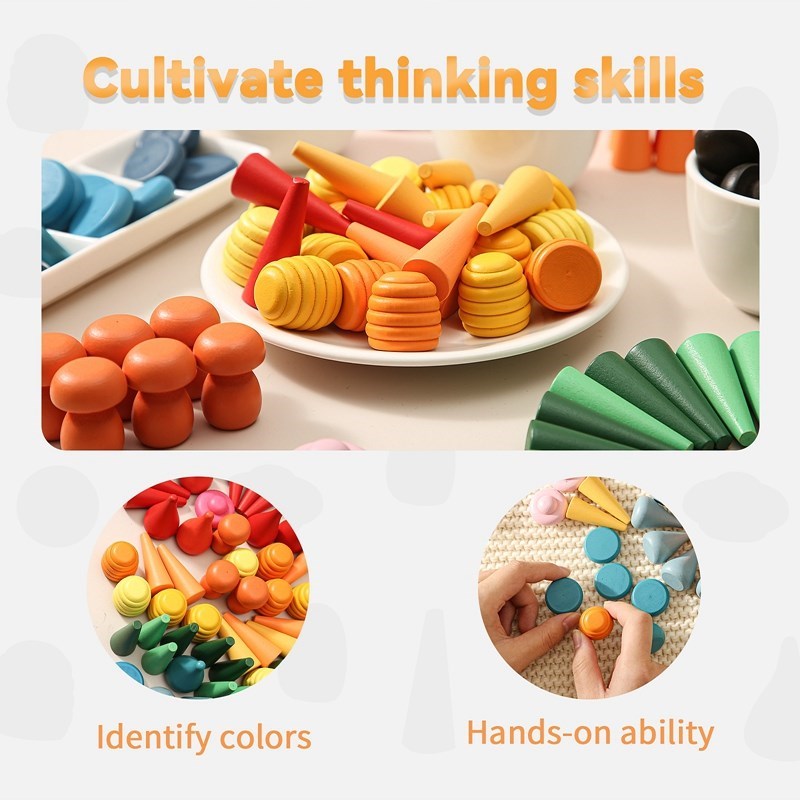 Baby Nordic Sensory Loose Parts Toys - Montessori Vision