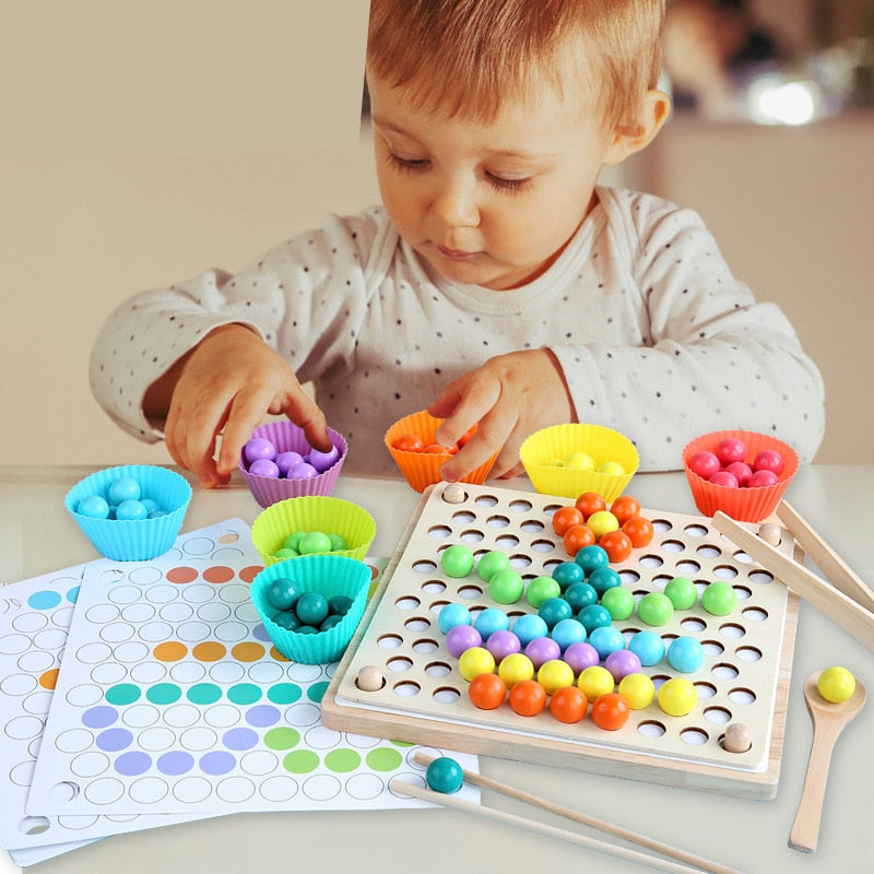 Hands Brain Training Clip Beads Toys - Montessori Vision