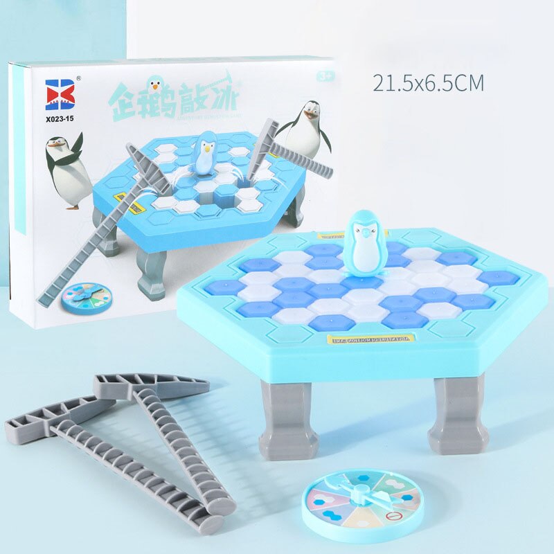 Kids Save Penguin Ice Block Breaker Trap Toys - Montessori Vision