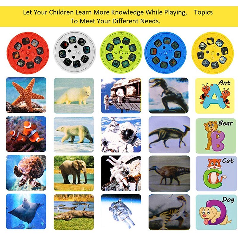 Children Slide Projector Torch Toys - Montessori Vision