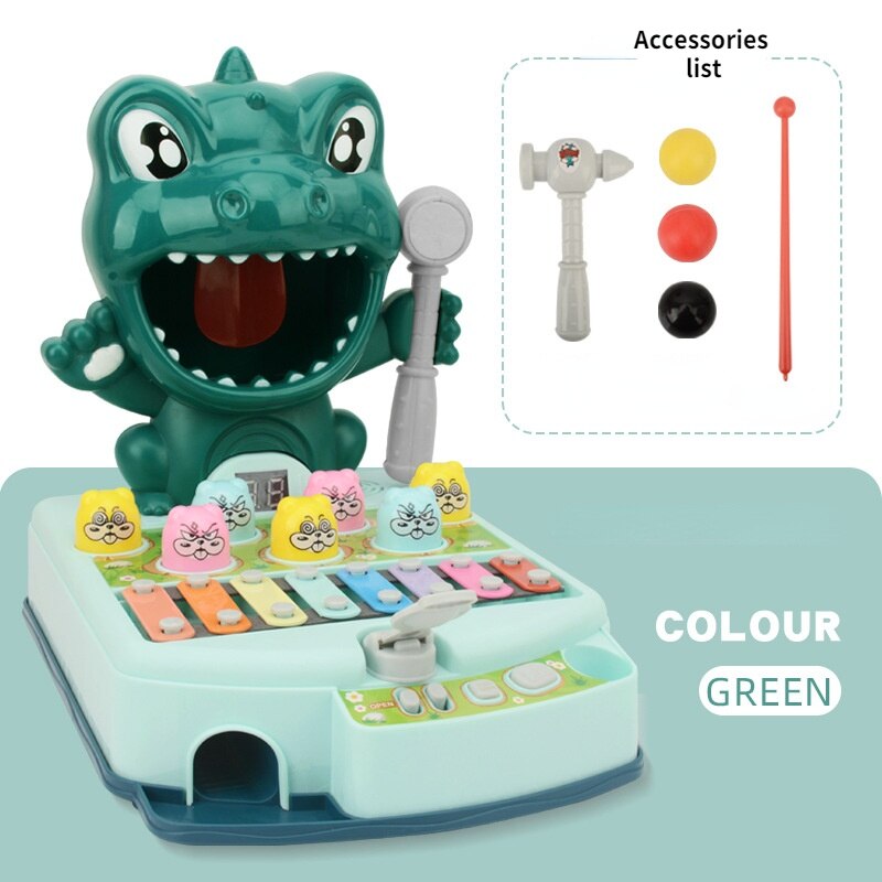 Animal Percussion Toy Tiger With Hammer - Montessori Vision