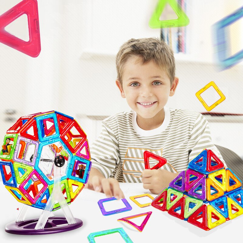 Big Size Magnetic Building Blocks - Montessori Vision