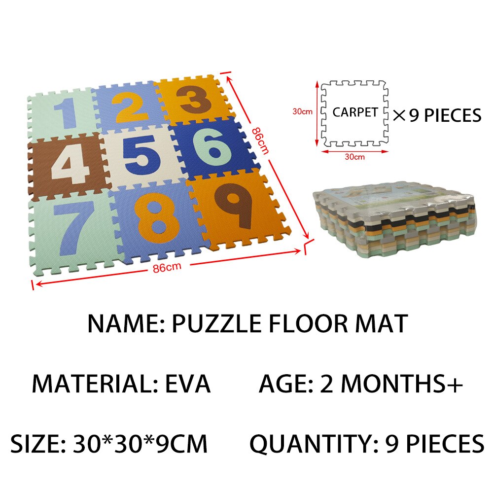 Foam Animal Puzzle Learning Floor Mat - Montessori Vision