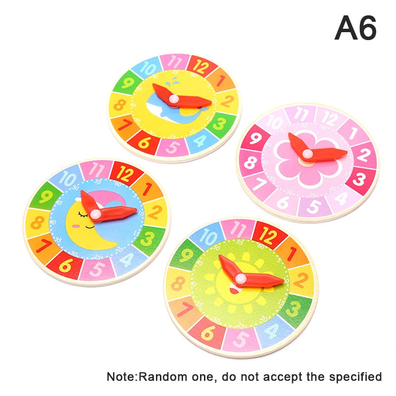Wooden Clock Learning Board - Montessori Vision