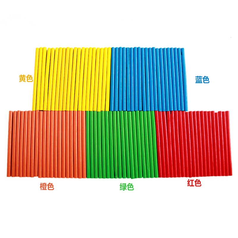 Colorful Bamboo Counting Sticks - Montessori Vision