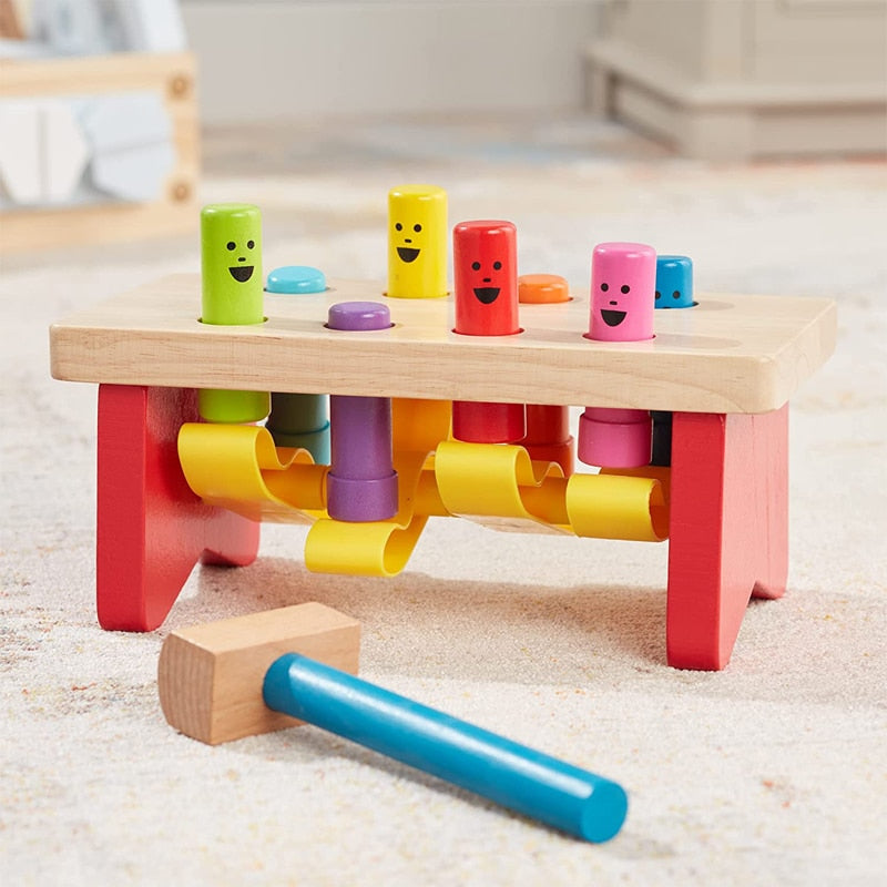 Children's Fun Beat Table Wooden Toys - Montessori Vision