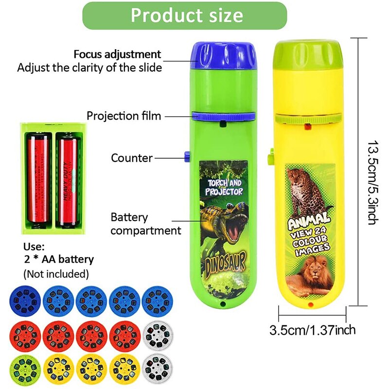Children Slide Projector Torch Toys - Montessori Vision