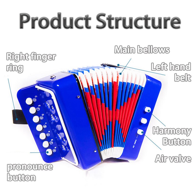 Kids Accordion Musical Toy - Montessori Vision