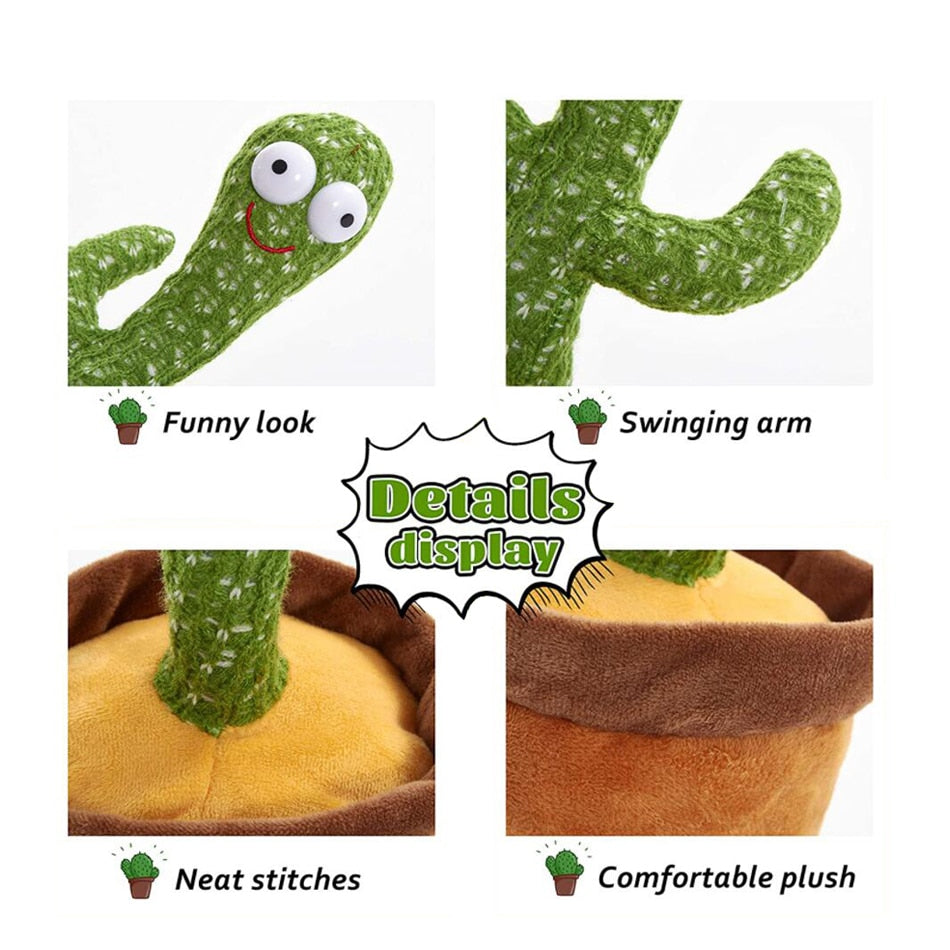 Talking Cactus Toy - Dancing Cactus Plush Toy | Montessori Vision
