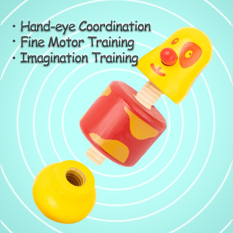 Montessori Animal Screw Nut Assembly DIY Toys - Montessori Vision