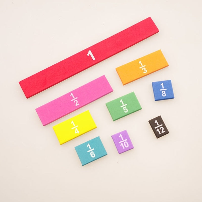 Rainbow Fraction Cube - Montessori Vision