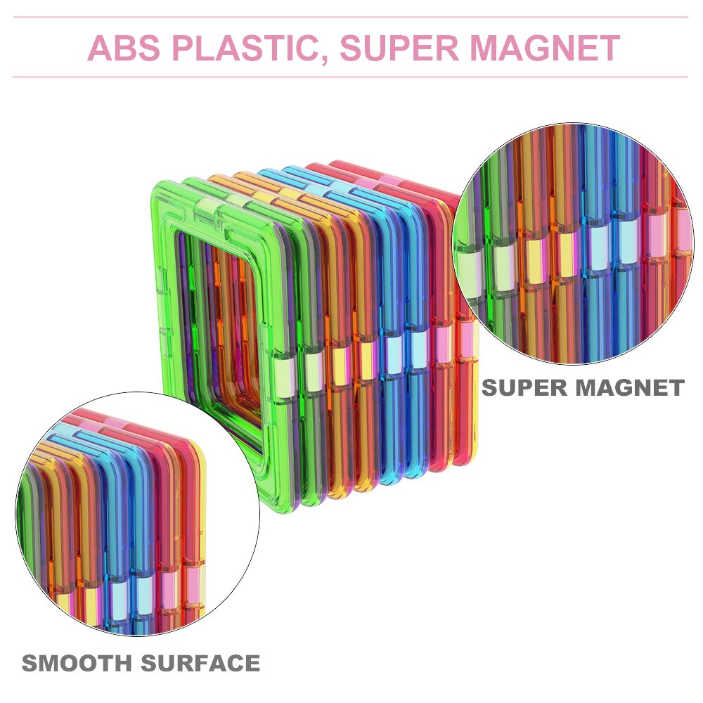 Big Size Magnetic Building Blocks - Montessori Vision