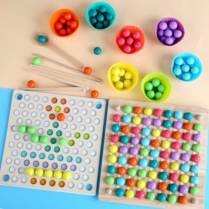 Hands Brain Training Clip Beads Toys - Montessori Vision