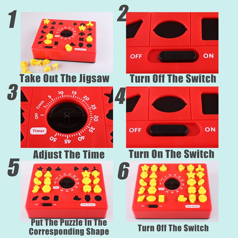 Kids Logical Time Matching Puzzle Toy - Montessori Vision