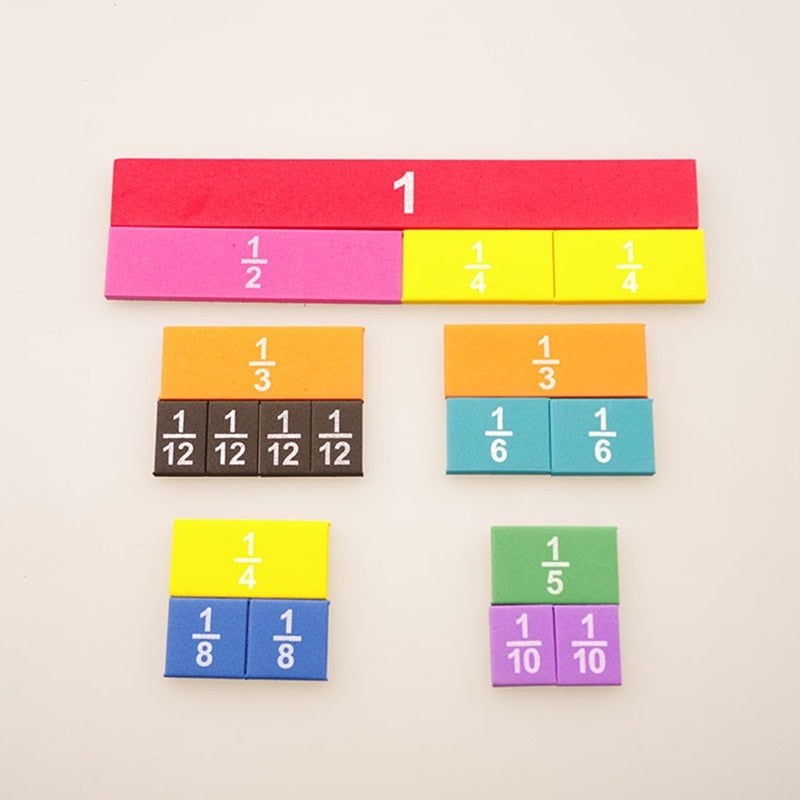 Rainbow Fraction Cube - Montessori Vision
