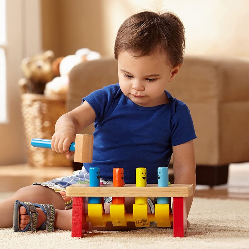 Children's Fun Beat Table Wooden Toys - Montessori Vision