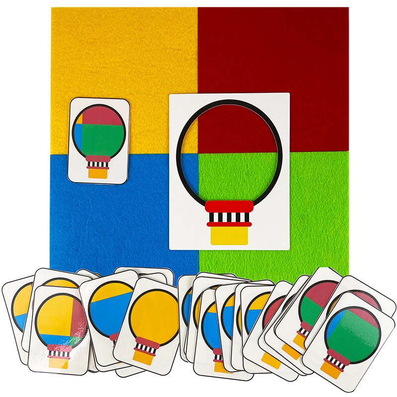 Color Direction Shape Puzzle Matching Game Toy - Montessori Vision