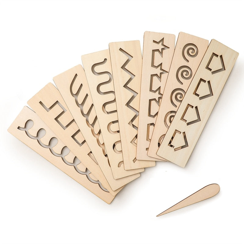 Word Spelling Letter Number Groove Writing Board - Montessori Vision
