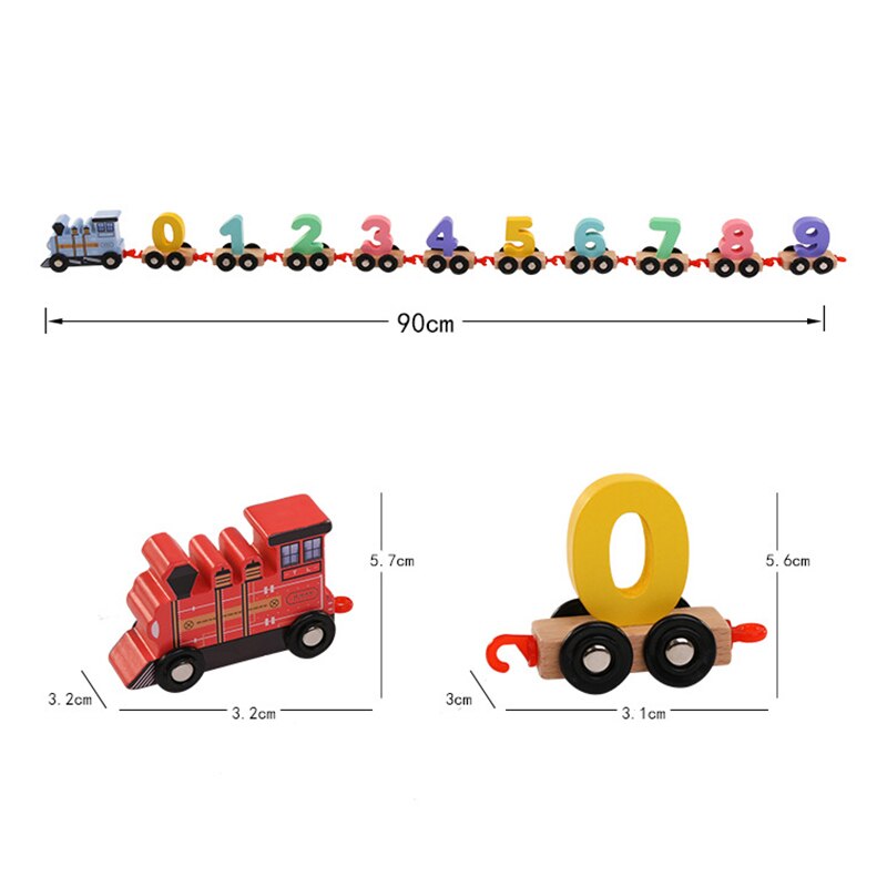 Intelligence Assembling Wooden Blocks Train Toy - Montessori Vision
