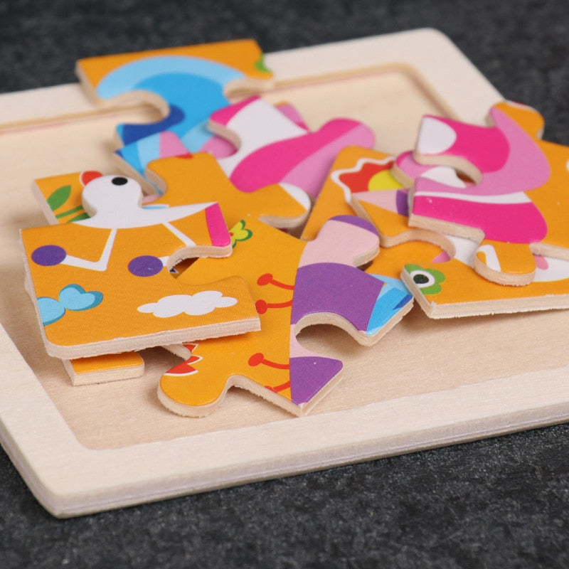 Montessori Wooden Puzzle - Montessori Vision