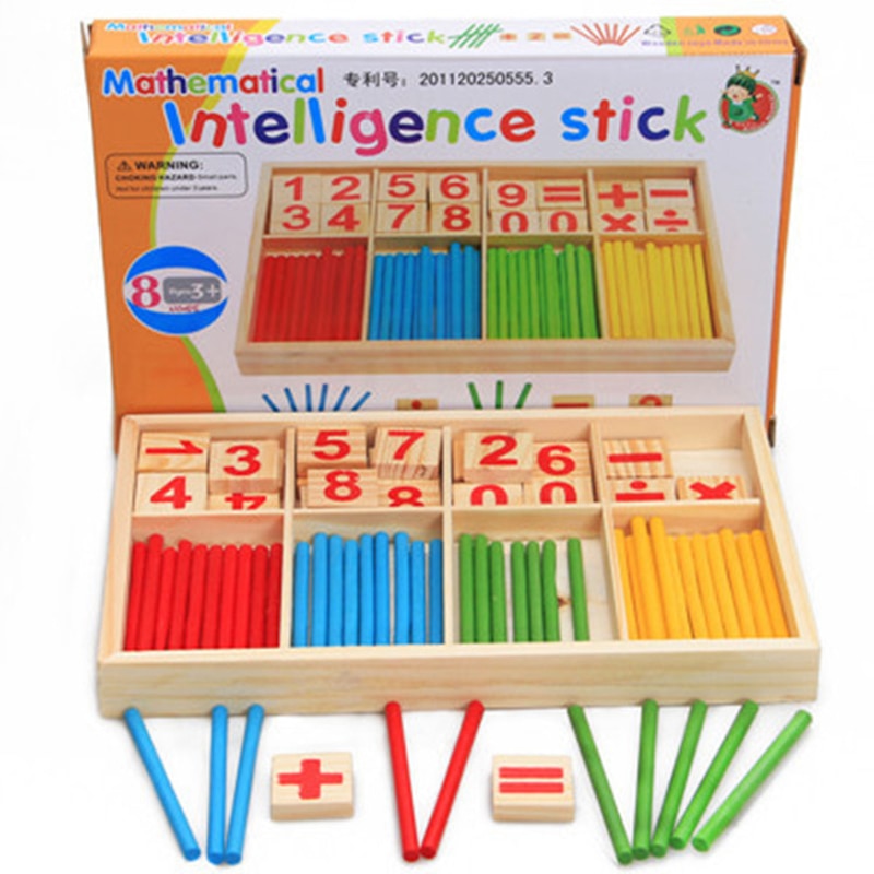 Blocks Counting Sticks Education Wooden Toys – Montessori Vision