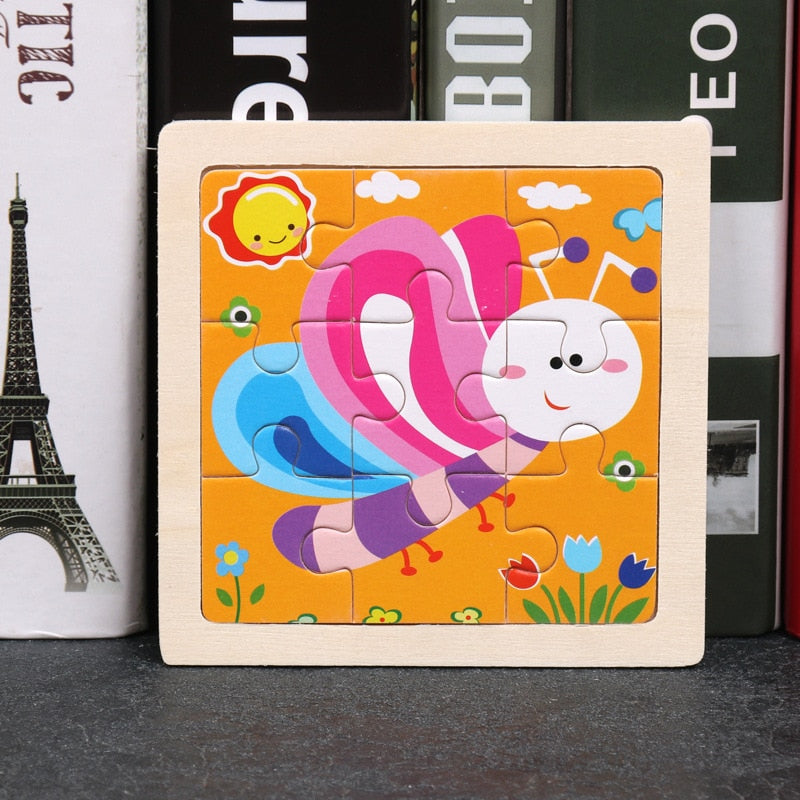Montessori Wooden Puzzle - Montessori Vision