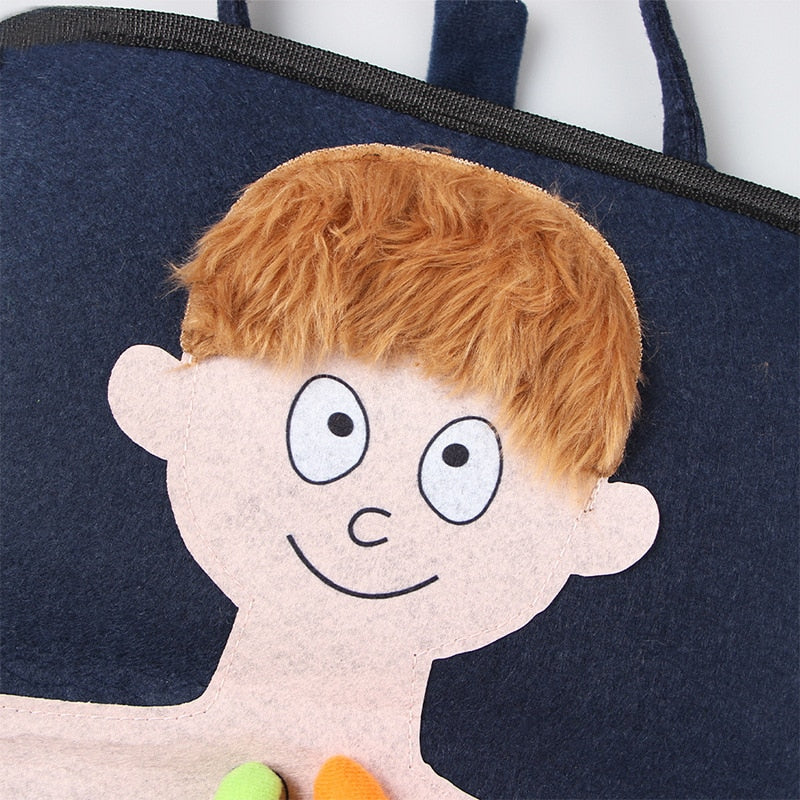 Kids Busy Board Montessori Material Felt Toy - Montessori Vision