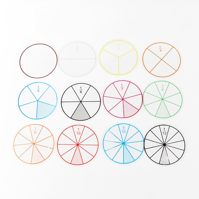 Fractions Math Teaching Tool - Montessori Vision