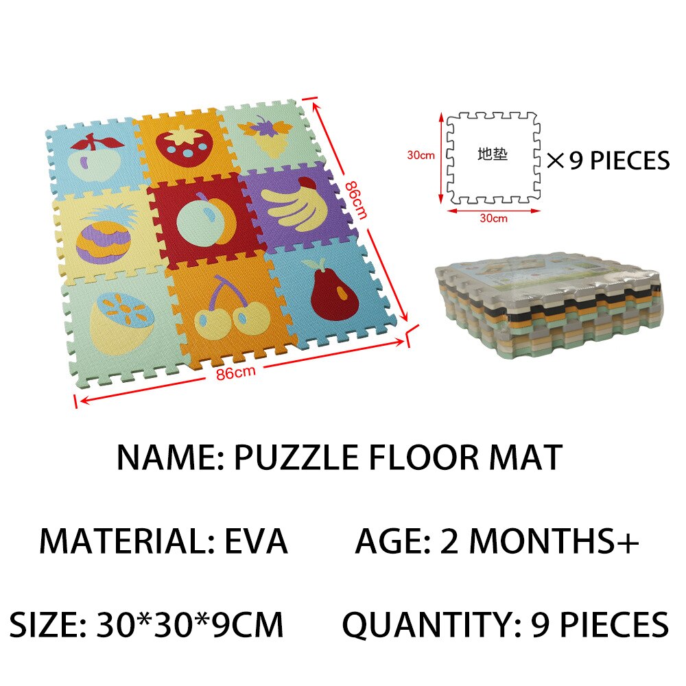 Foam Animal Puzzle Learning Floor Mat - Montessori Vision
