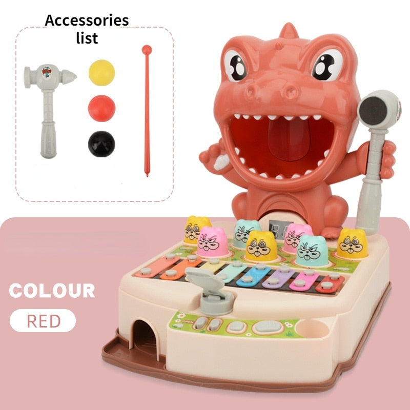 Animal Percussion Toy Tiger With Hammer - Montessori Vision