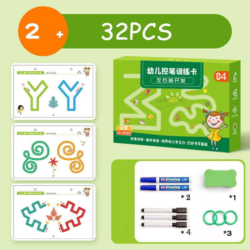 Children's Pen Control Training Set - Montessori Vision