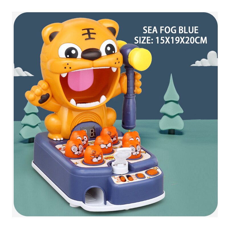 Animal Percussion Toy Tiger With Hammer - Montessori Vision