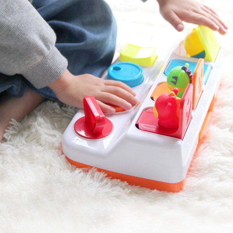 Pop-Up Shape Animals Baby Toys - Montessori Vision