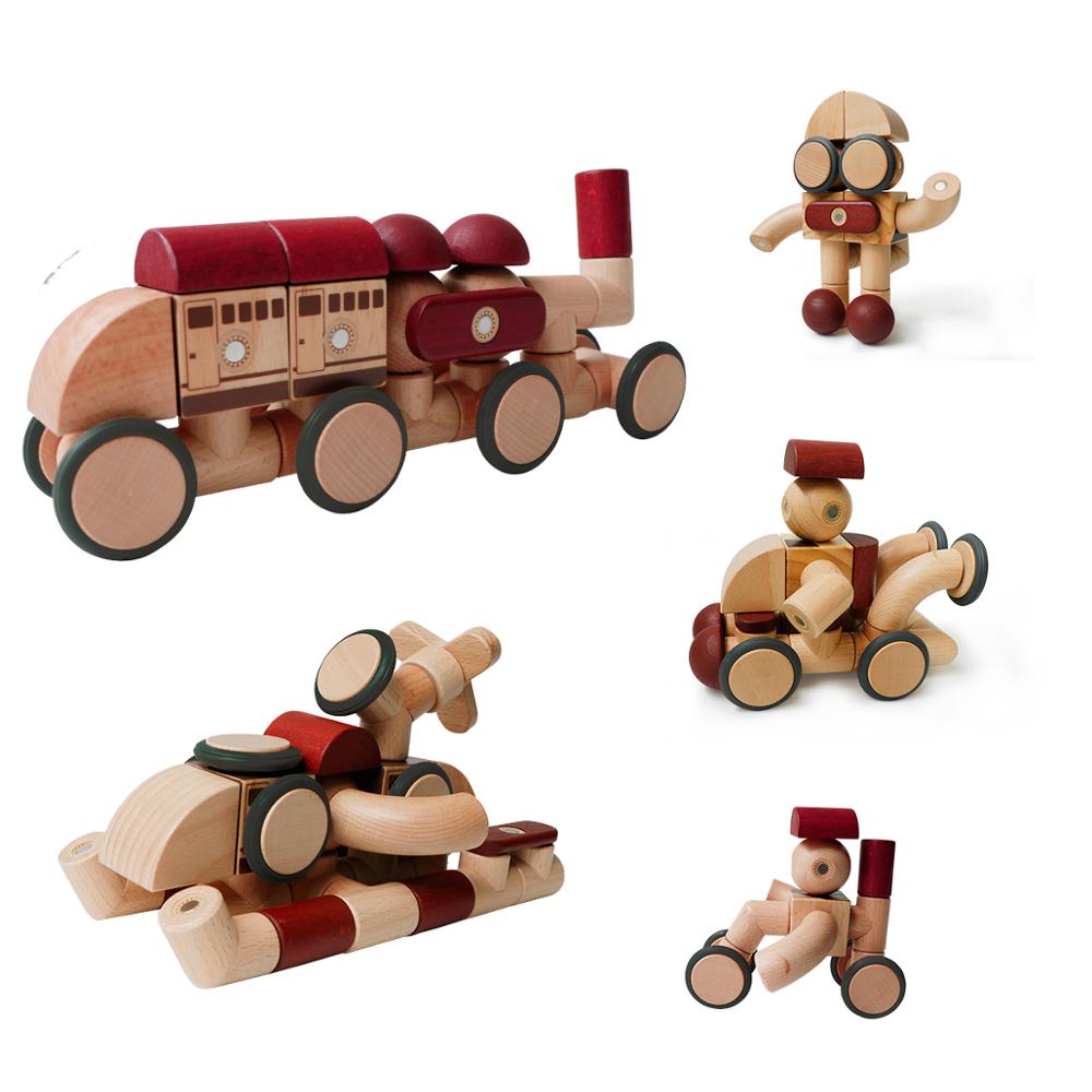 Preschool Magnetic Blocks Brain Game - Montessori Vision