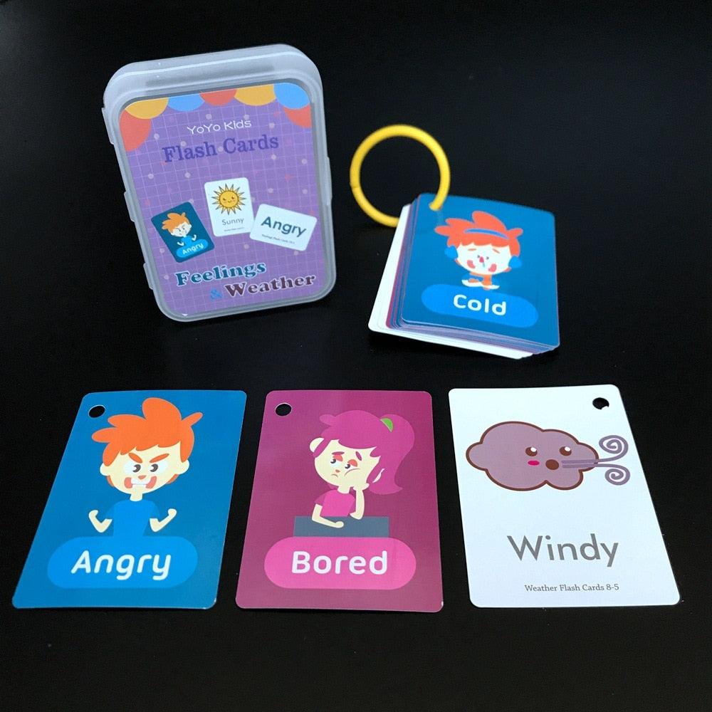 Kids Flashcards Cognitive Educational Toys - Montessori Vision