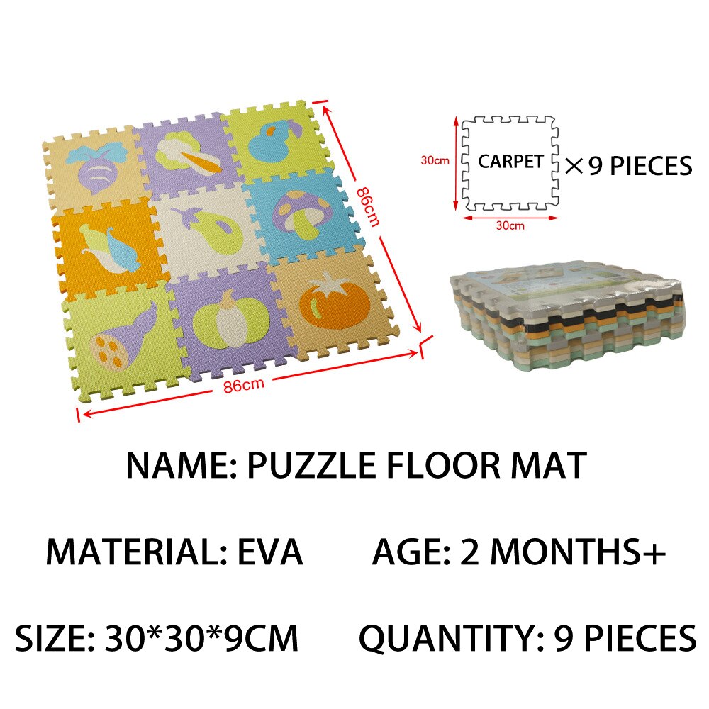 Foam Animal Puzzle Learning Floor Mat - Montessori Vision