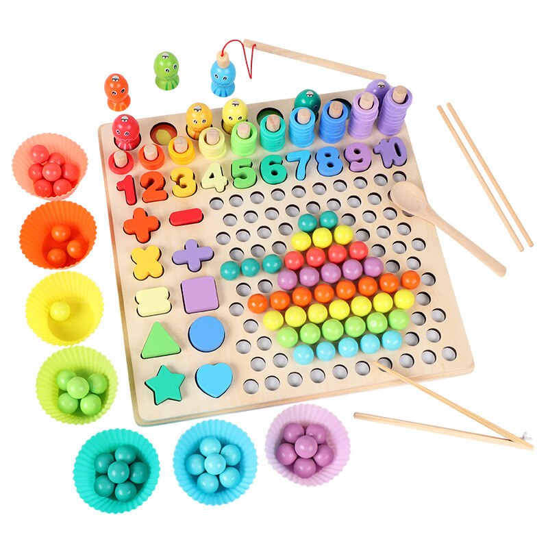 Hands Brain Training Clip Beads Toys - Montessori Vision