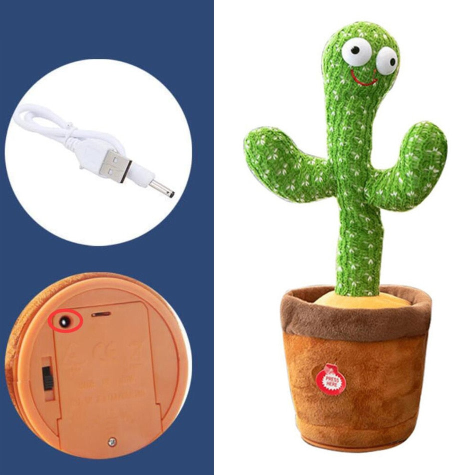 Talking Cactus Toy - Dancing Cactus Plush Toy | Montessori Vision