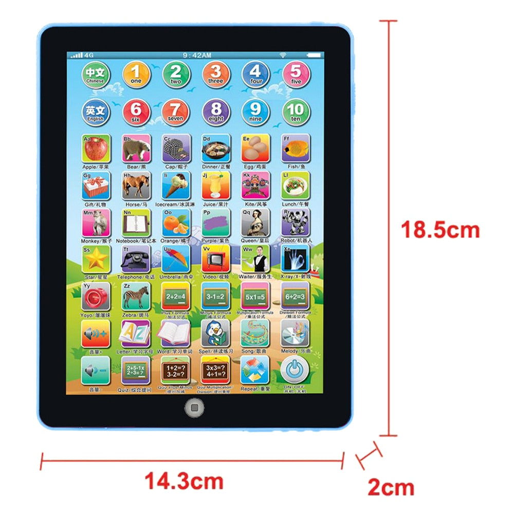 Educational Learning Tablet for Kids Toddler - Montessori Vision