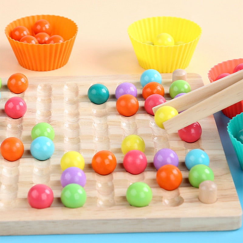 Hands Brain Training Clip Beads Toys - Montessori Vision