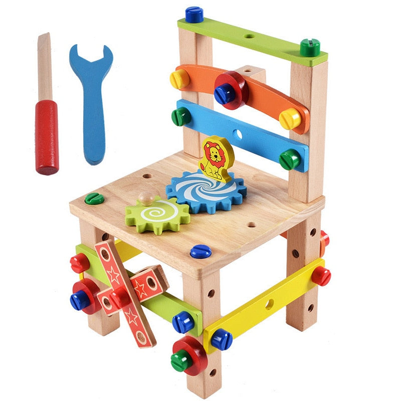 Montessori Build-A-Chair Educational Toy - Montessori Vision