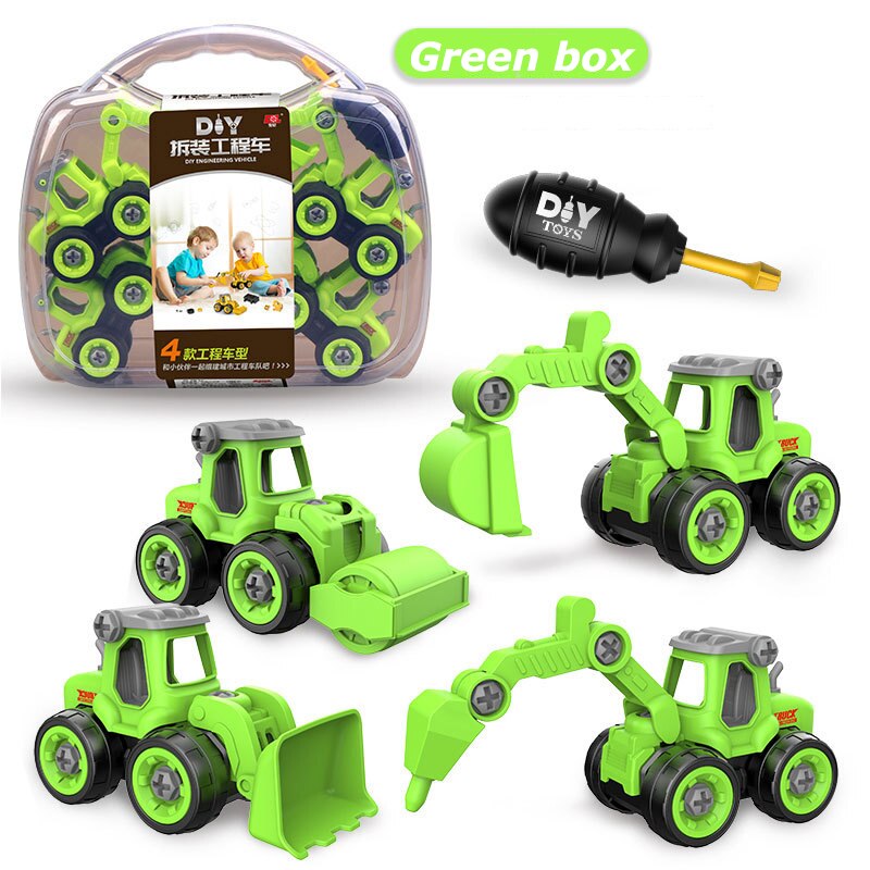 Truck Excavator Bulldozer Screw Tool Car - Montessori Vision