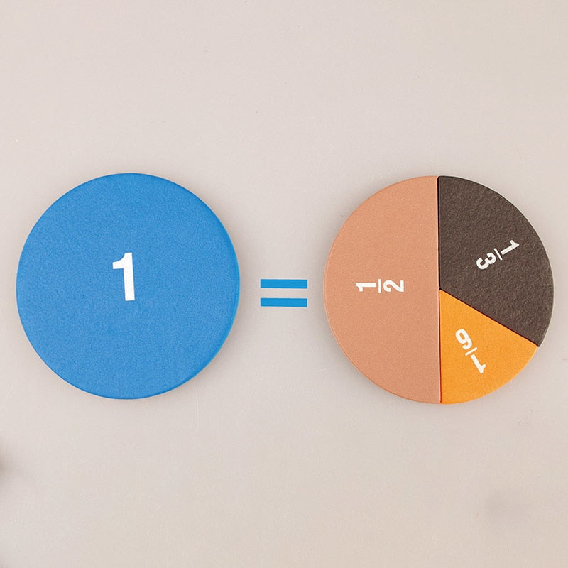 Fractions Math Teaching Tool - Montessori Vision