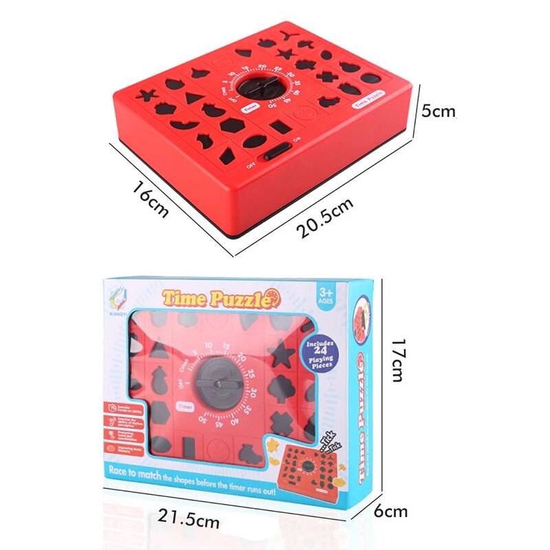 Kids Logical Time Matching Puzzle Toy - Montessori Vision