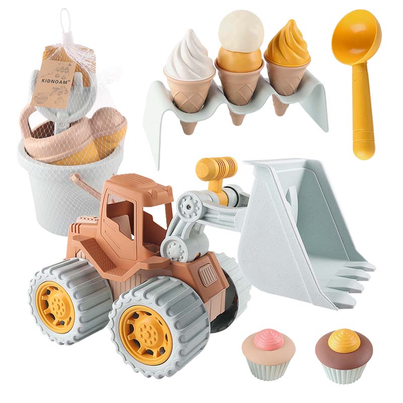 Ice Cream Cake Model Bulldozer Beach Toy - Montessori Vision